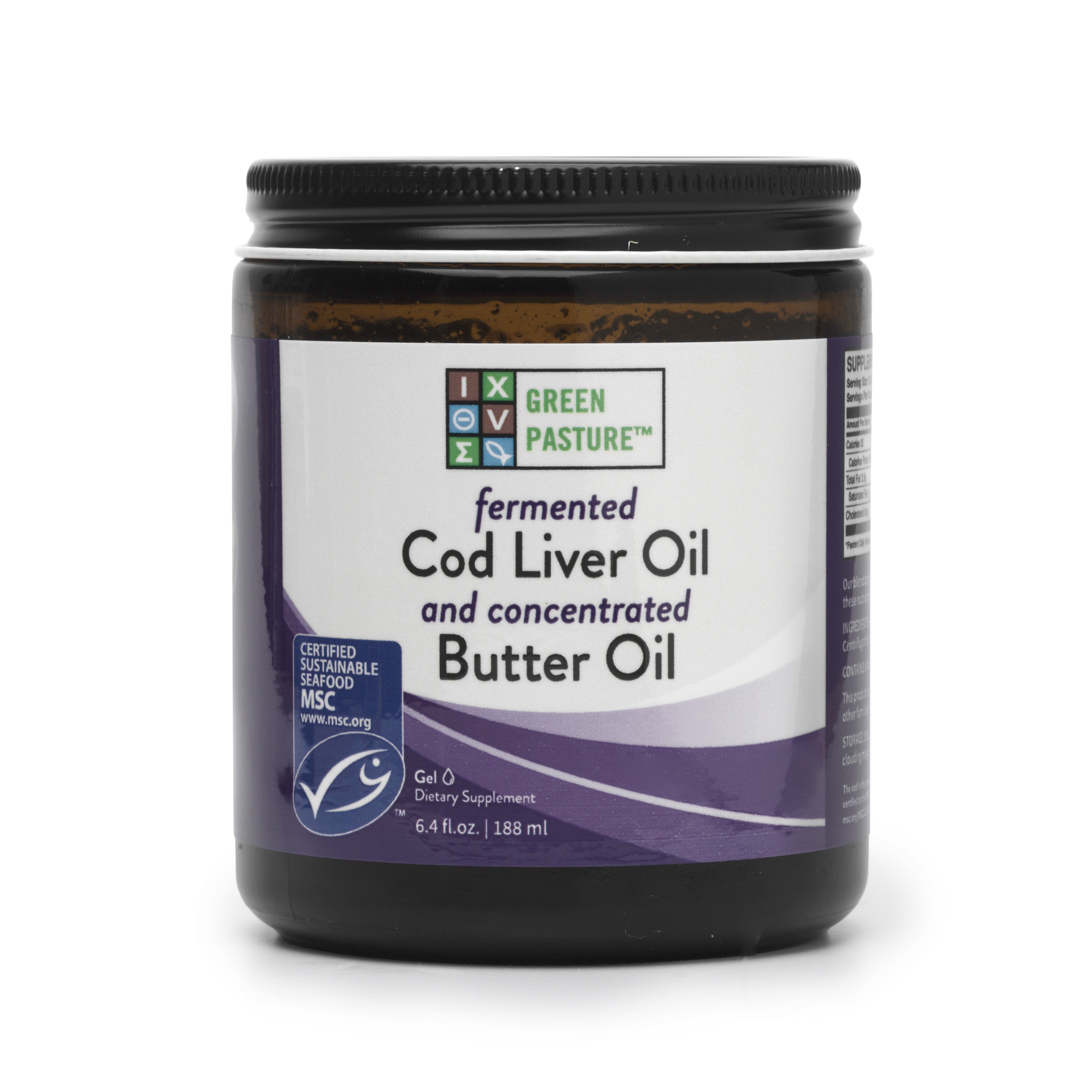 Cod Liver Oil/Butter Oil Blend Unflavoured 188ml