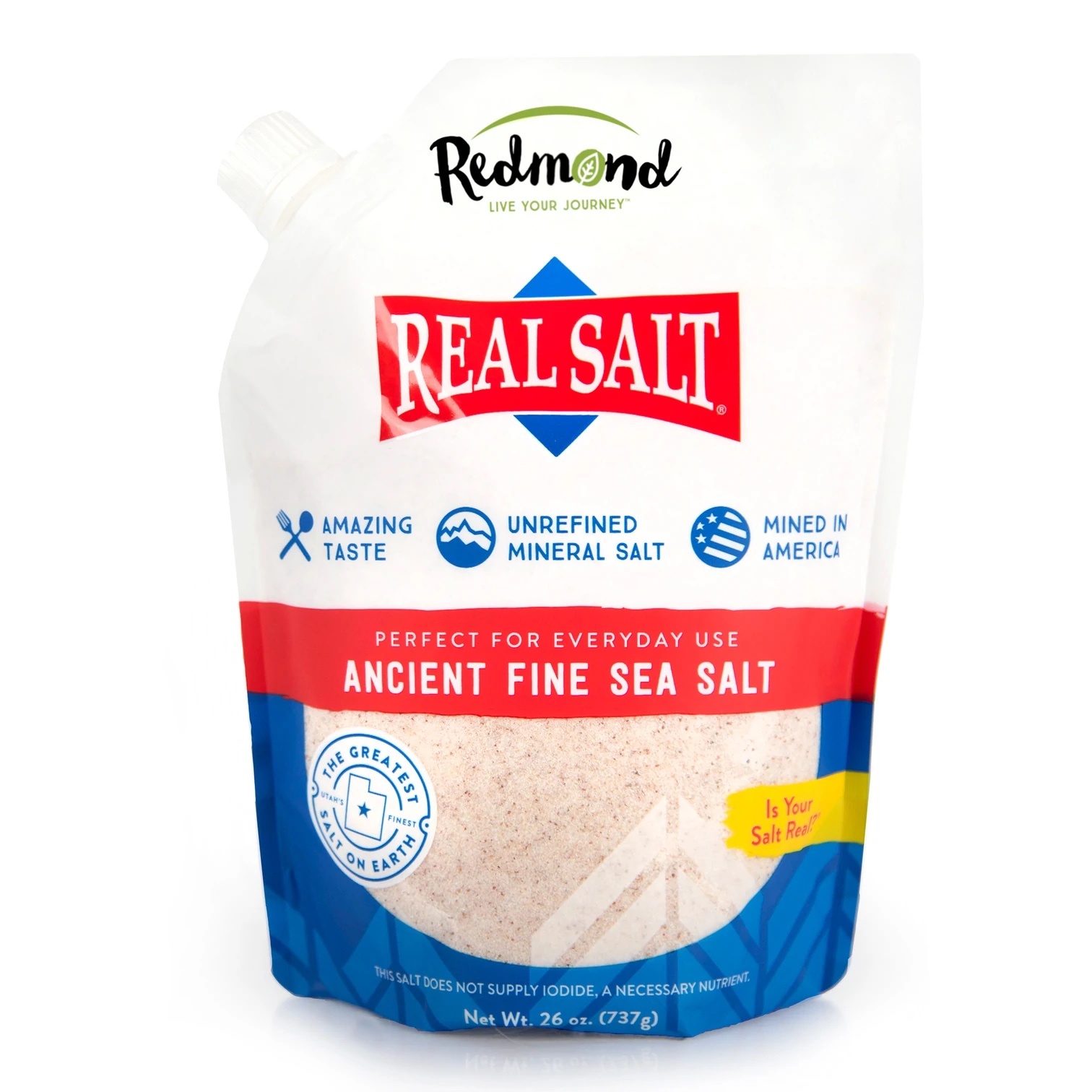 Redmond Real Salt - Ancient Fine Sea Salt 737g