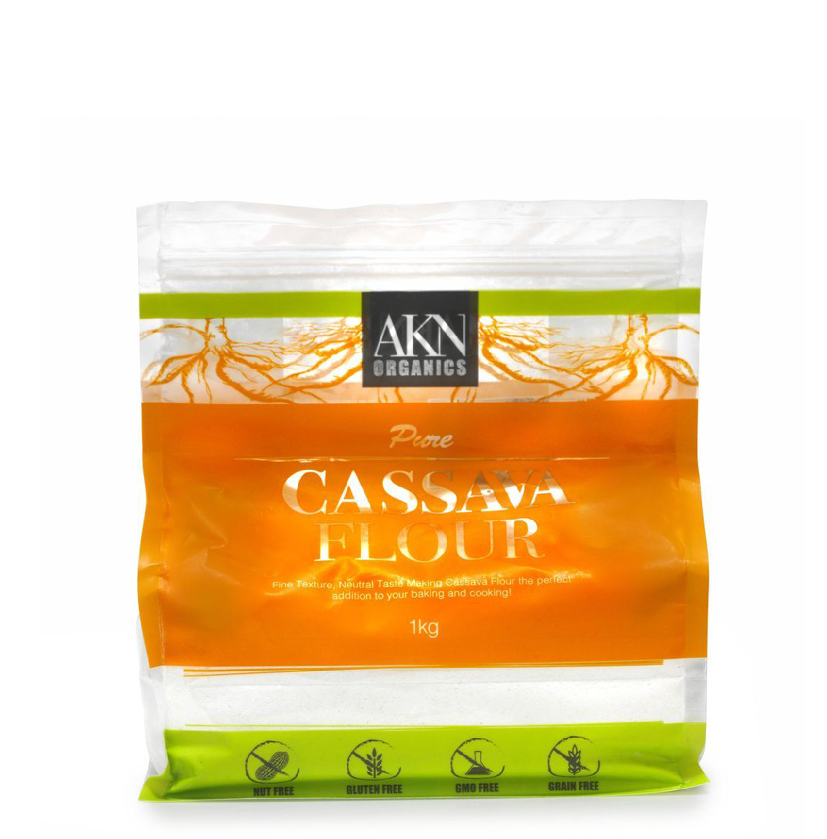 AKN Organics Pure Cassava Flour 1kg