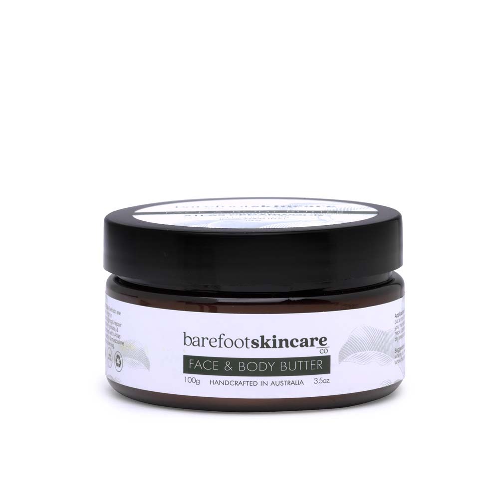 Barefoot Skincare Face and Body Butter 100gm - Cedarwood