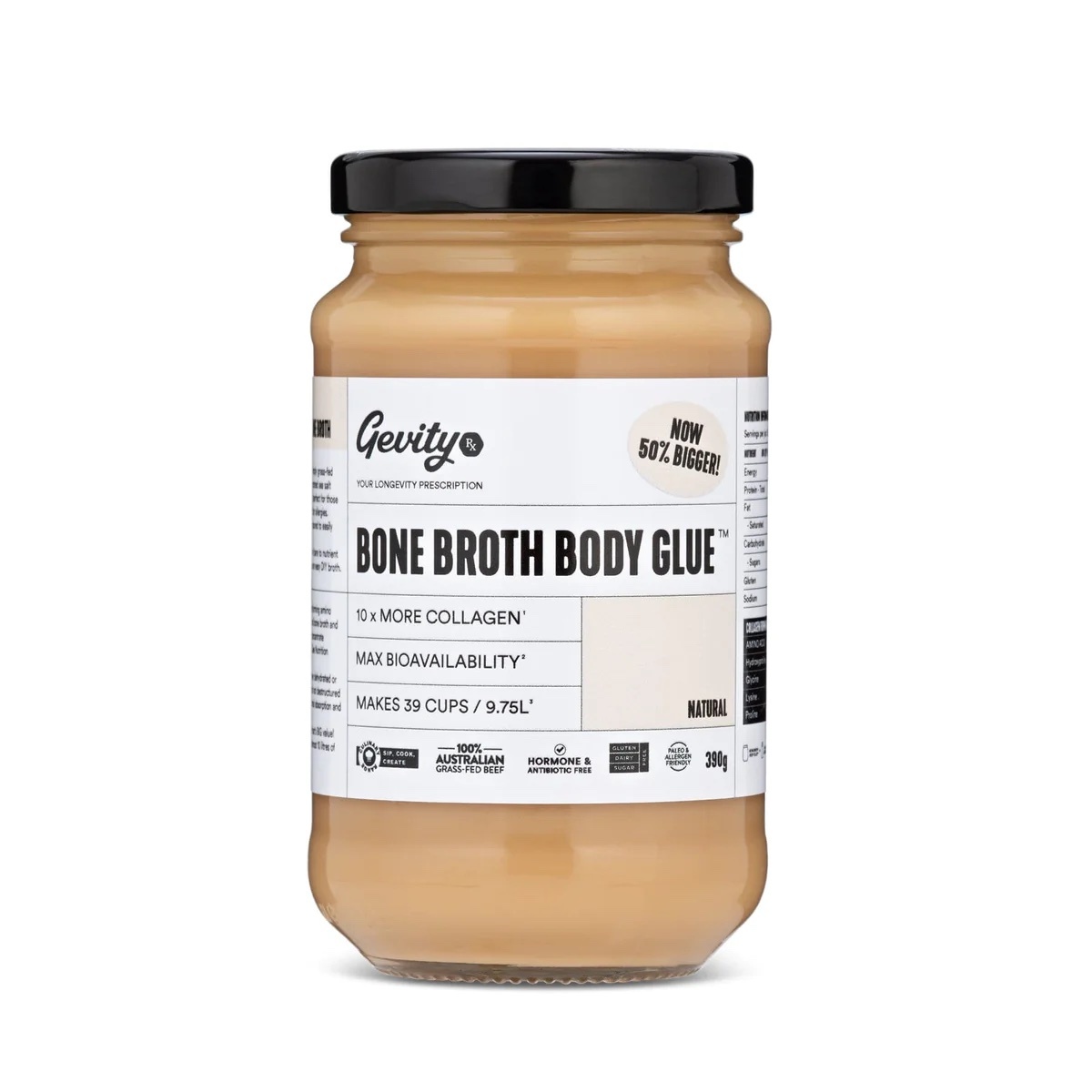 GevityRx Bone Broth Body Glue - Natural 390g