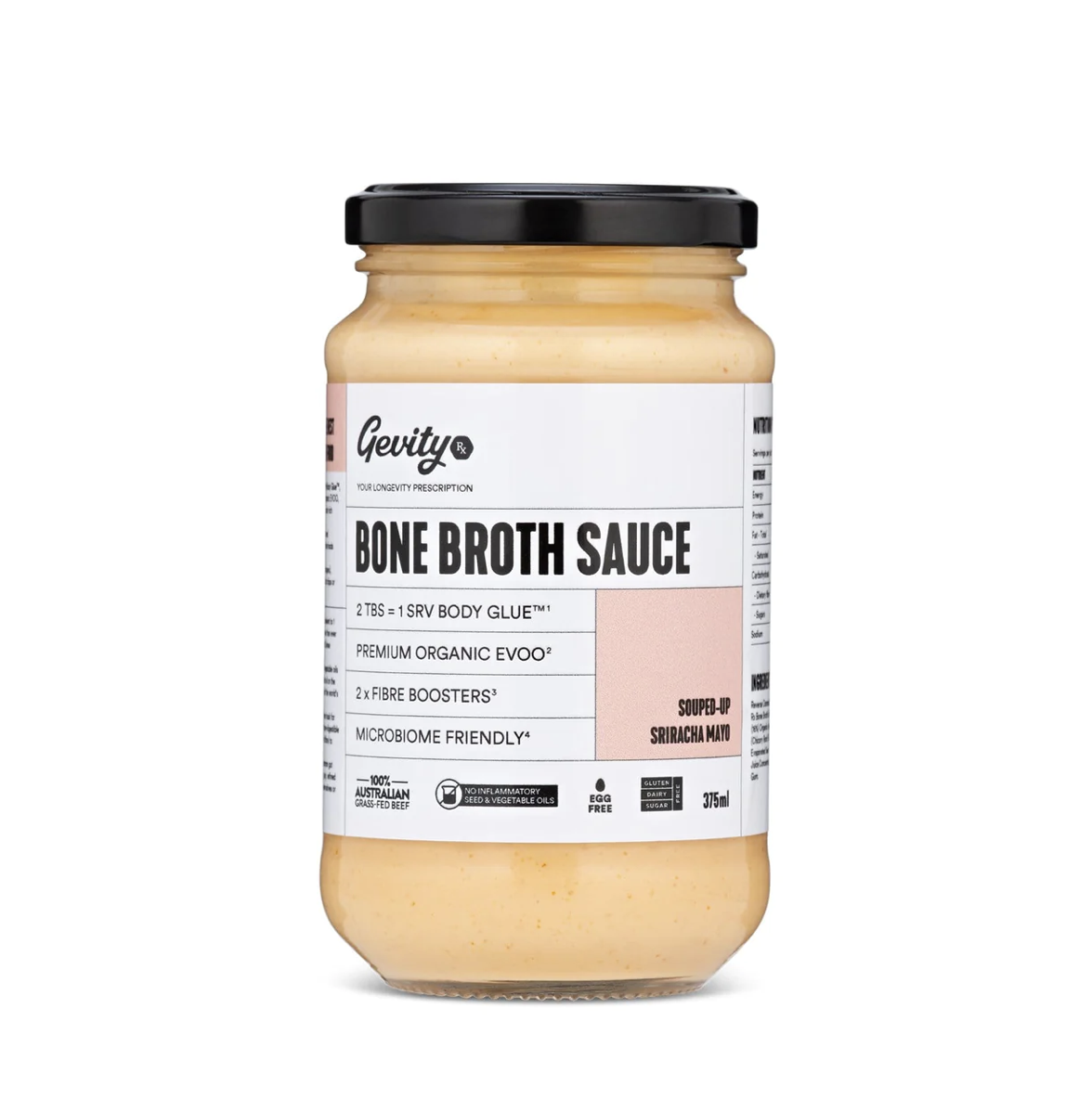 GevityRx Bone Broth Sauce - Souped Up Sriracha 375g