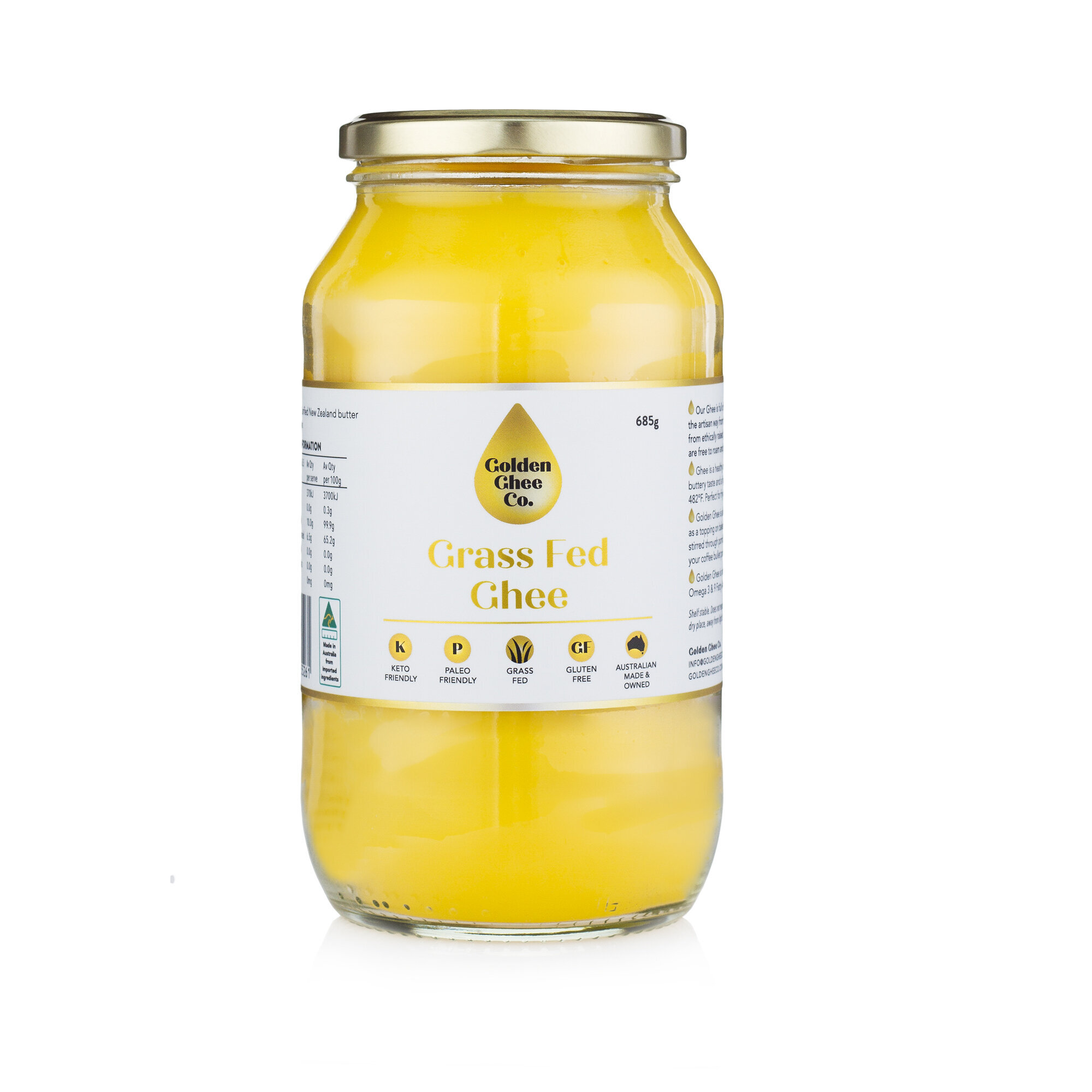 Golden Ghee Co. Grass-Fed Ghee 685g