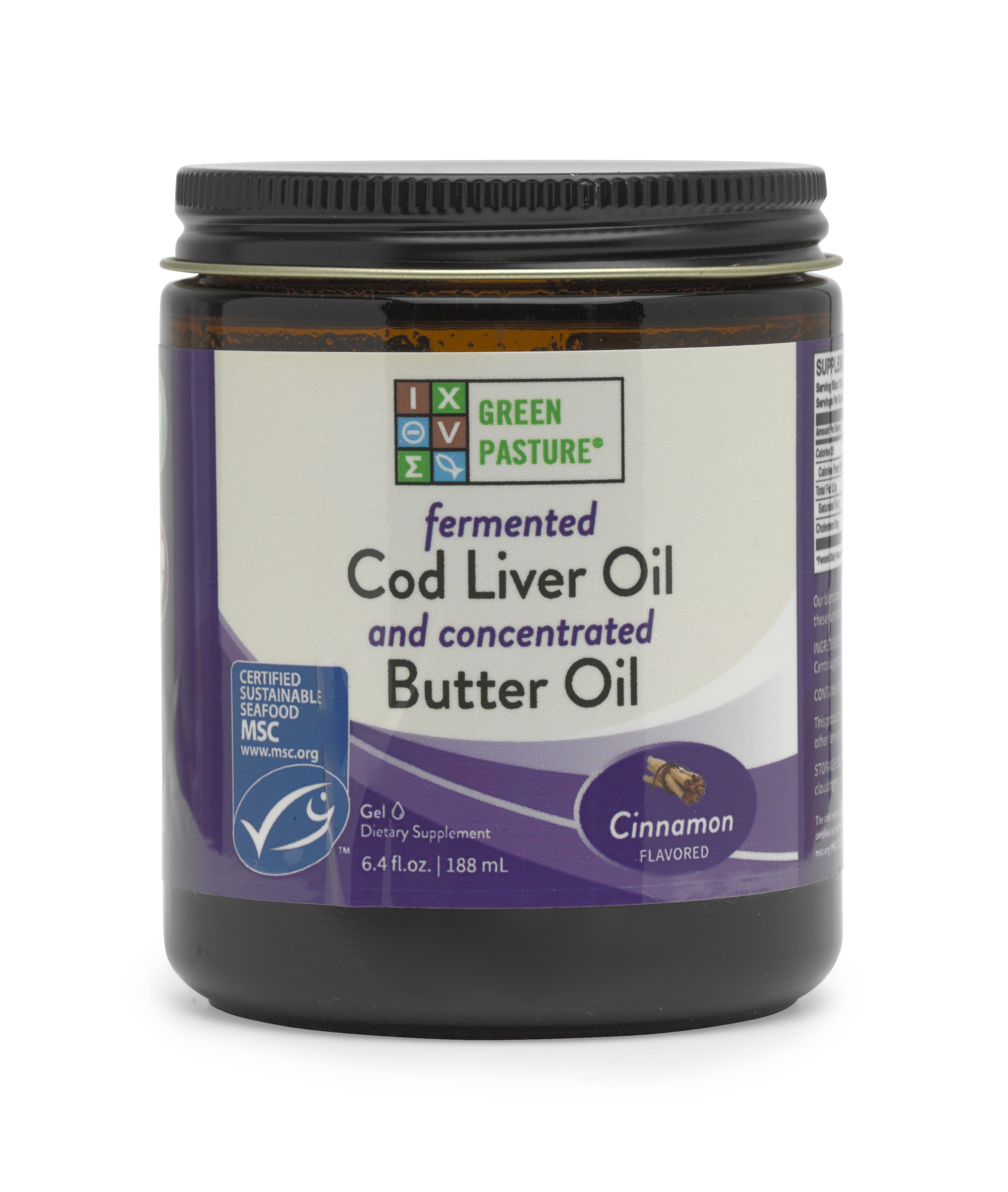 Cod Liver Oil/Butter Oil Blend Cinnamon Tingle 6.4 fl.oz (188mls)