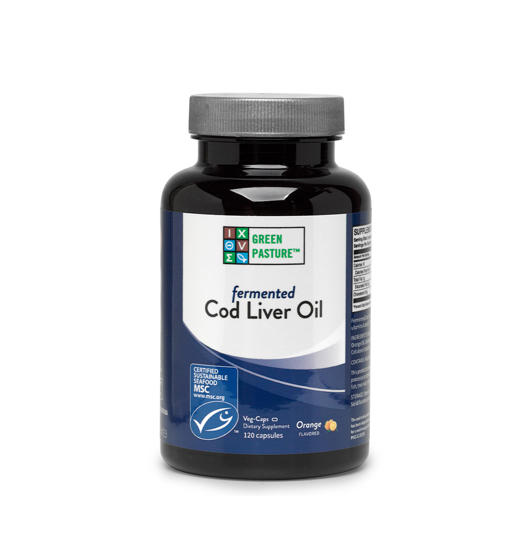 Fermented Cod Liver Oil Capsules - Orange