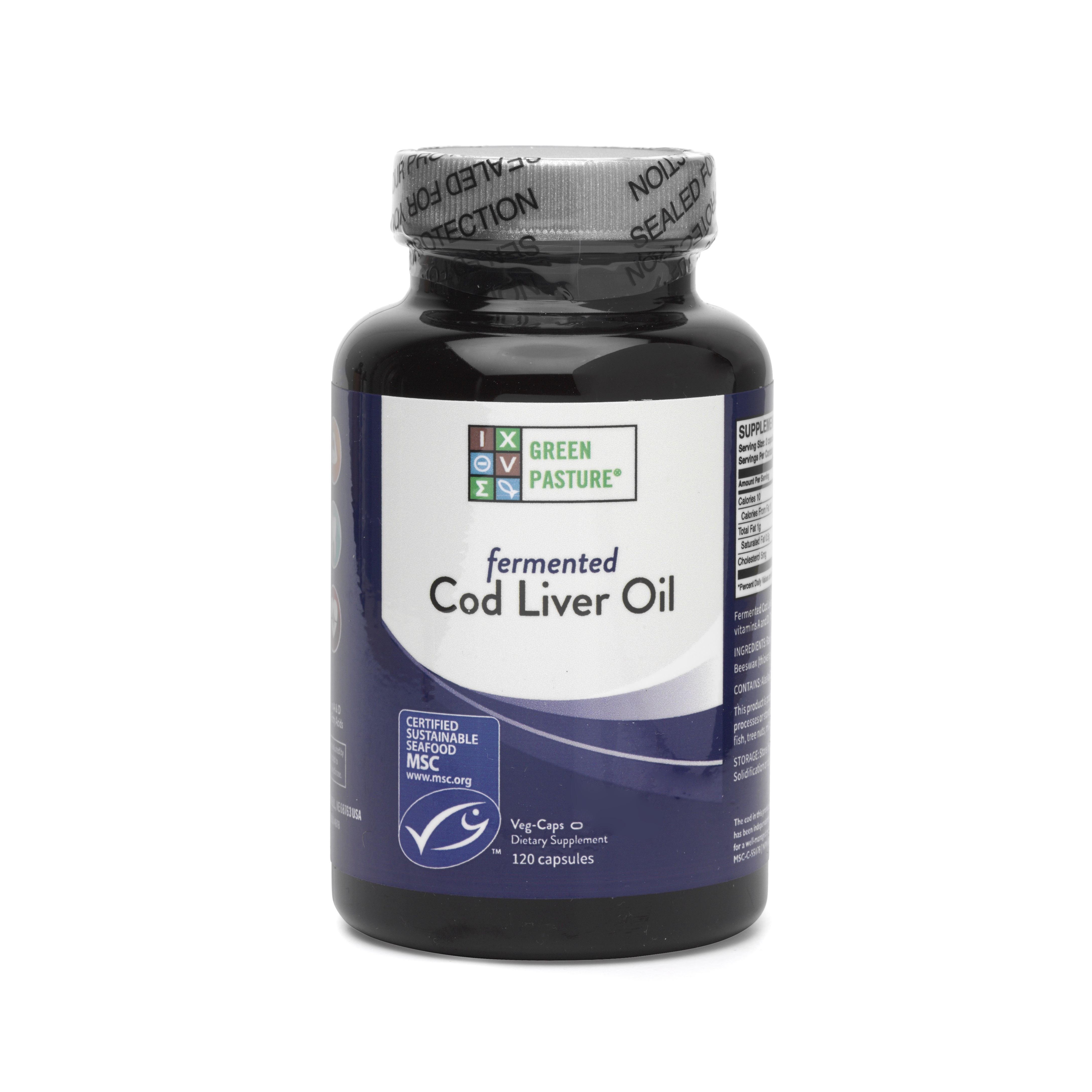 Fermented Cod Liver Oil 120 Capsules