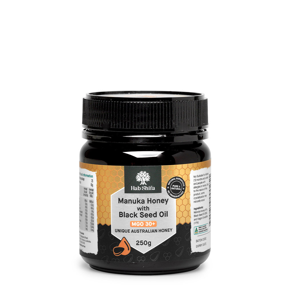 Hab Shifa - Manuka Honey (MGO 30+) with Black Seed Oil 250g