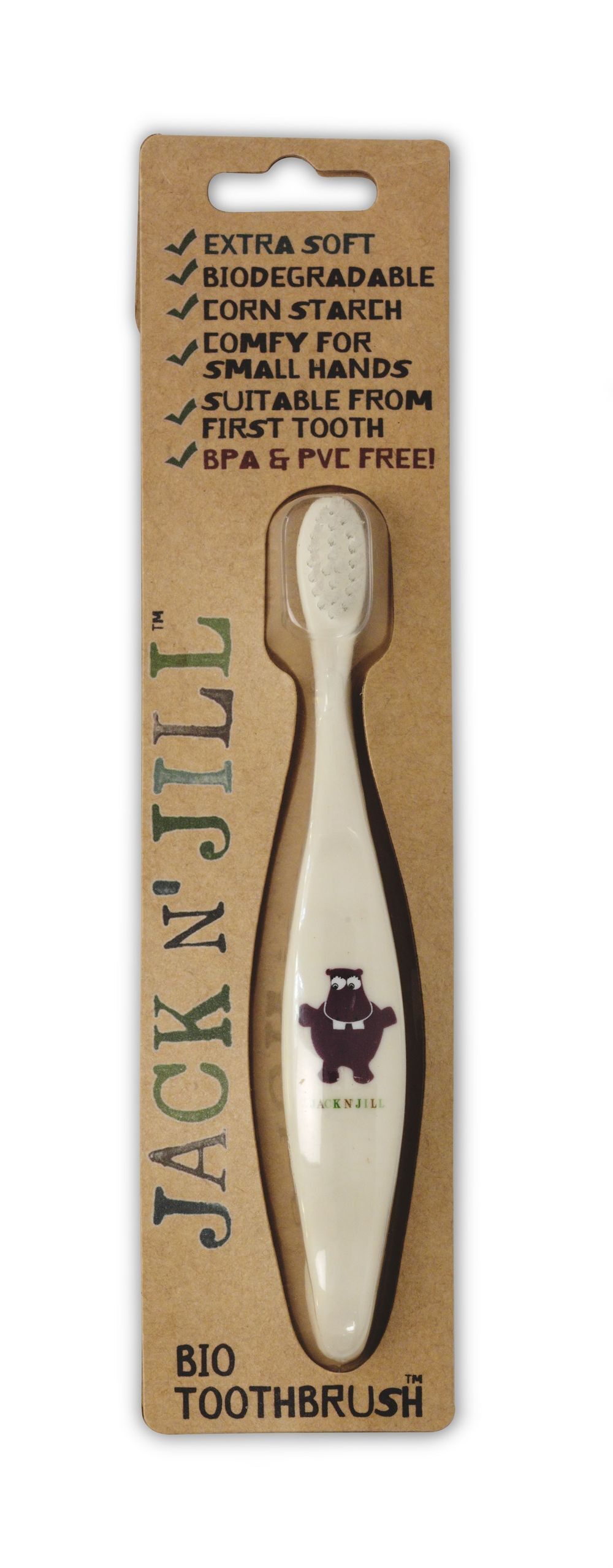 Natural Kids Toothbrush - Hippo