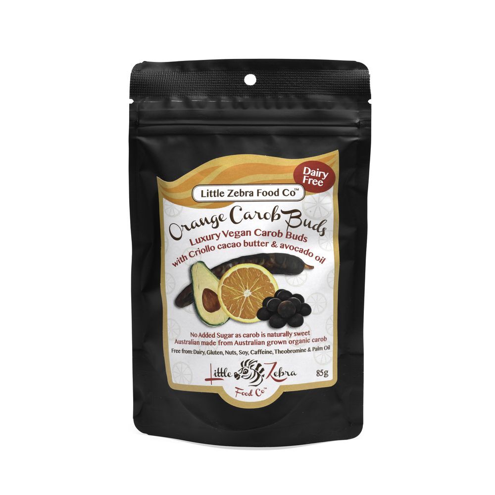 Little Zebra Carob Buds - Orange - 85g