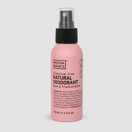 Noosa Basics - Deodorant Spray - Rose and Frankincense 100mls