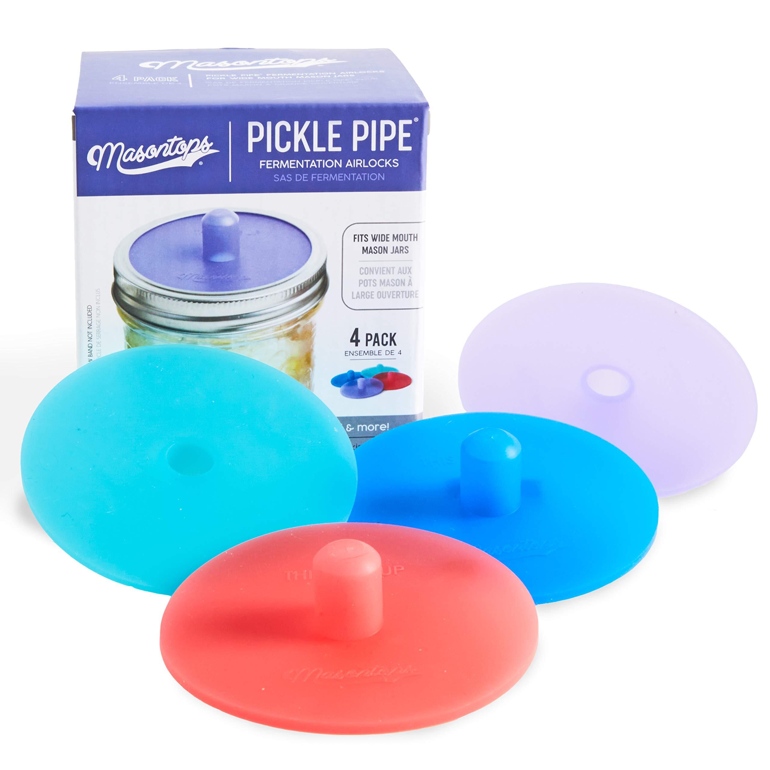 Masontops Pickle Pipe Silicon Airlock - 4 pack