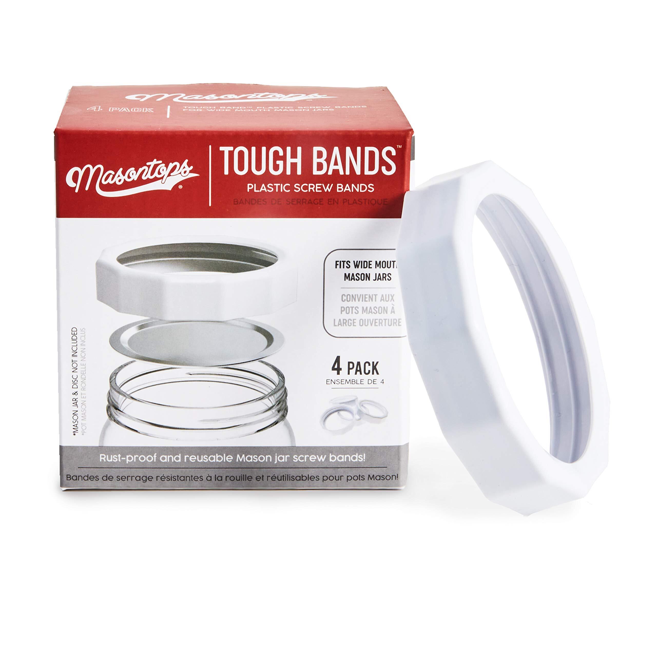 Ball Mason Wide Mouth Tough Bands - 4 pack