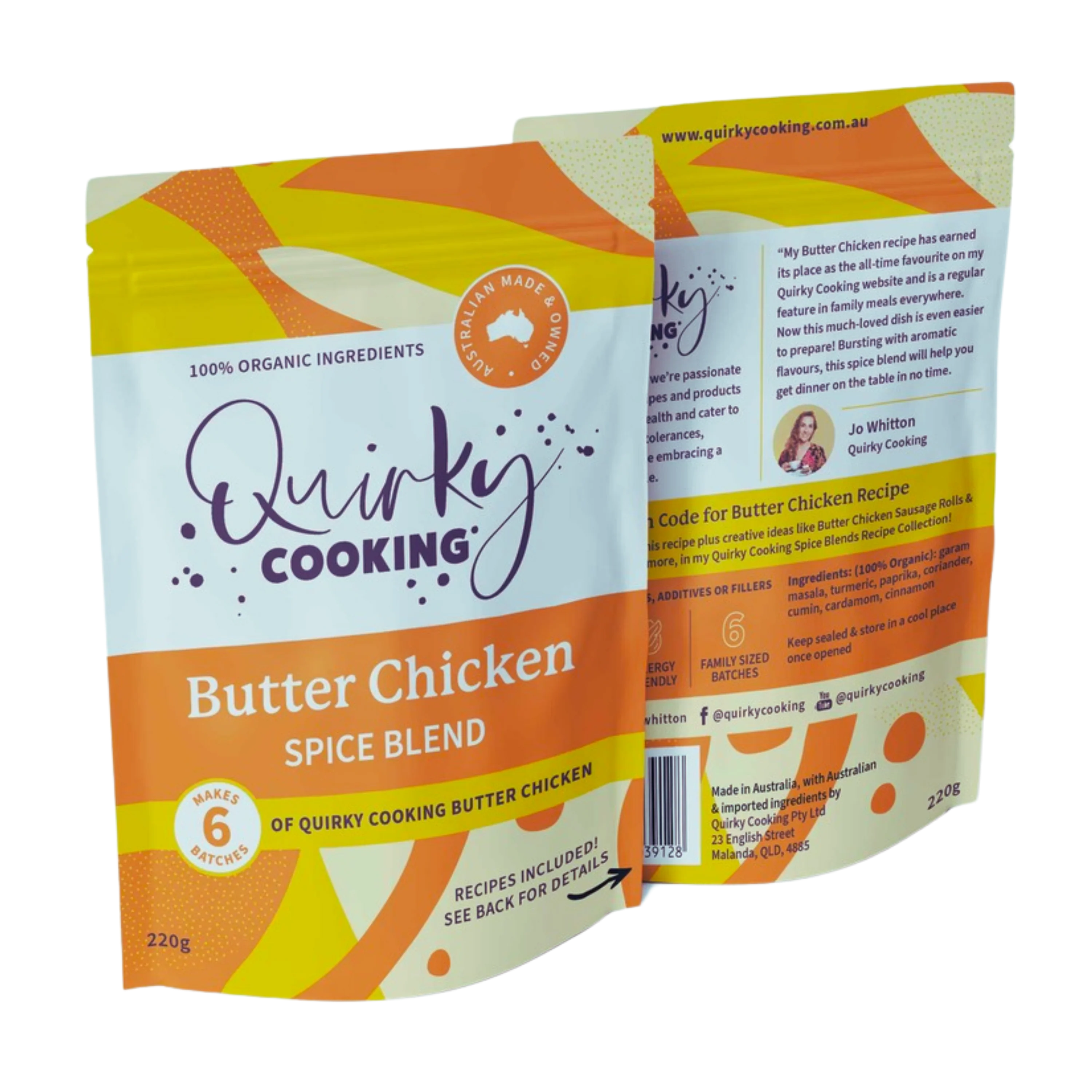 Quirky Cooking Butter Chicken Spice Blend 220g