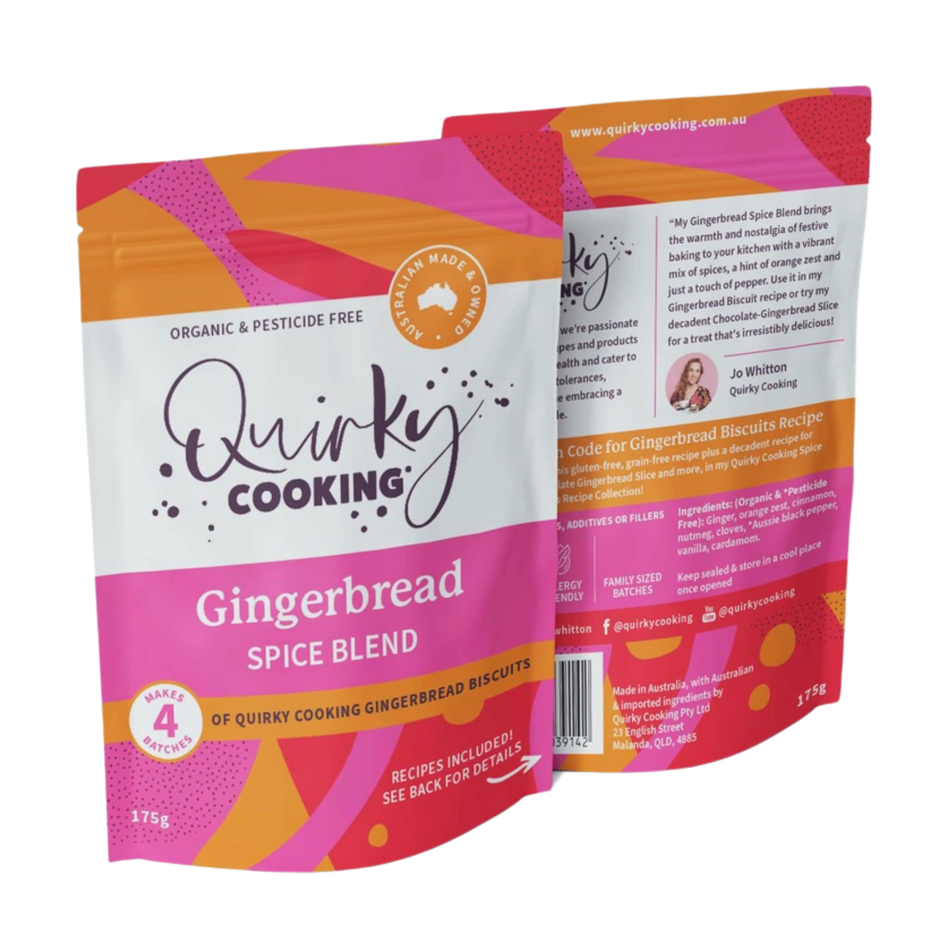Quirky Cooking Ginger Bread Spice Blend 175g