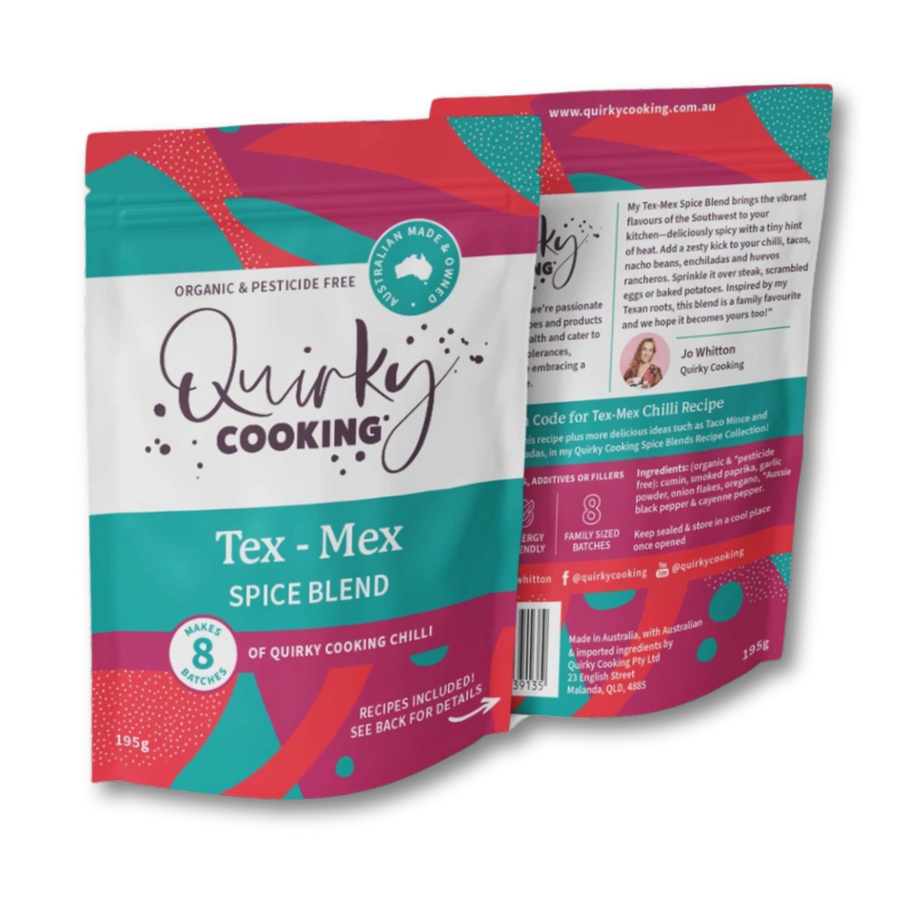Quirky Cooking Tex Mex Spice Blend 195g