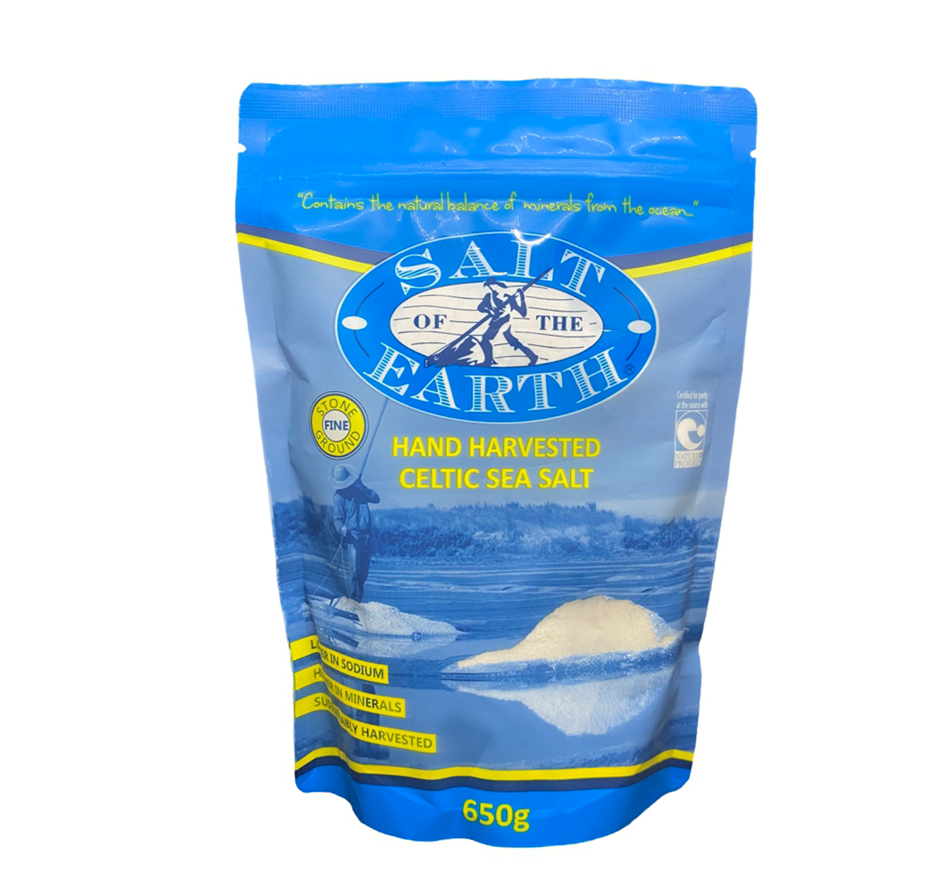 Salt of the Earth Celtic Sea Salt 650g - Fine