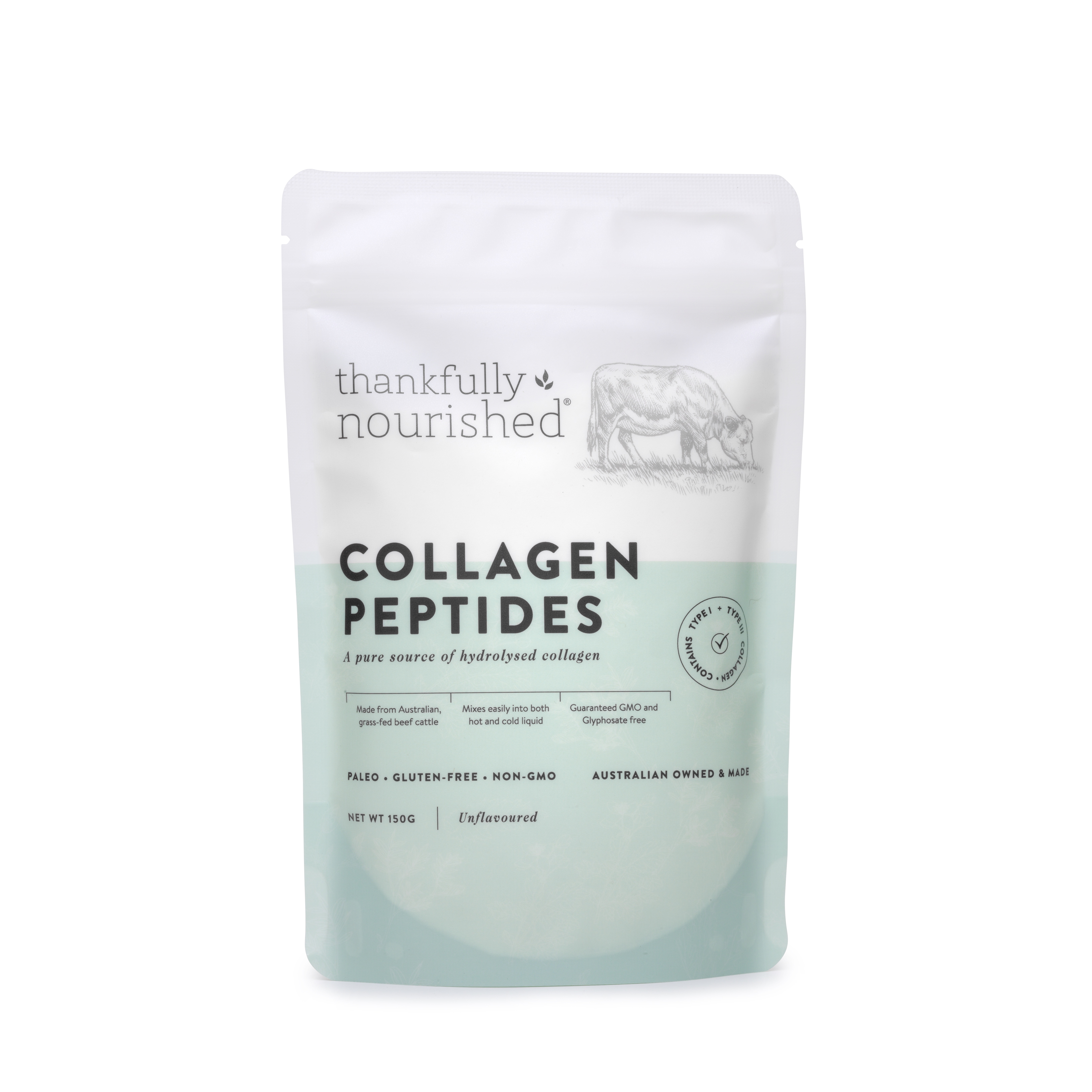 Thankfully Nourished Collagen Peptides 150g