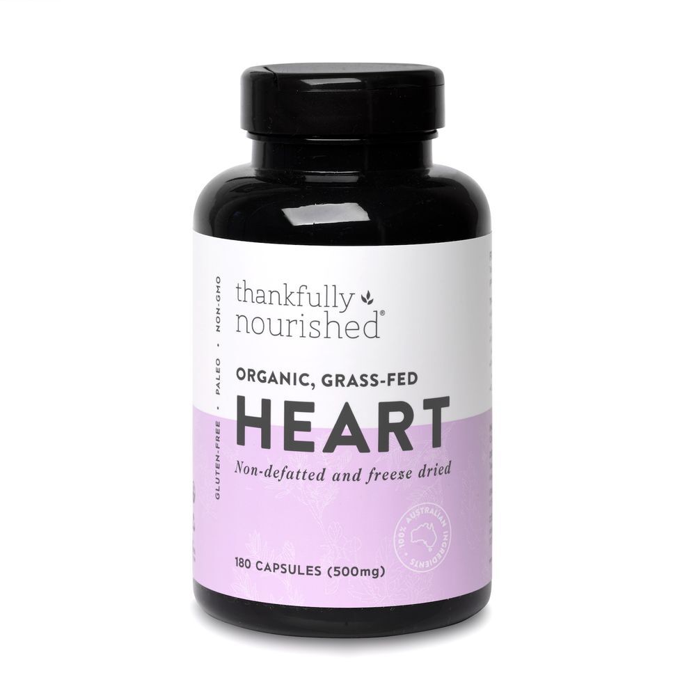 Thankfully Nourished Australian Organic Heart 180 Caps