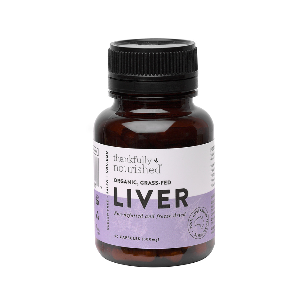 Thankfully Nourished Australian Organic Liver 90 caps