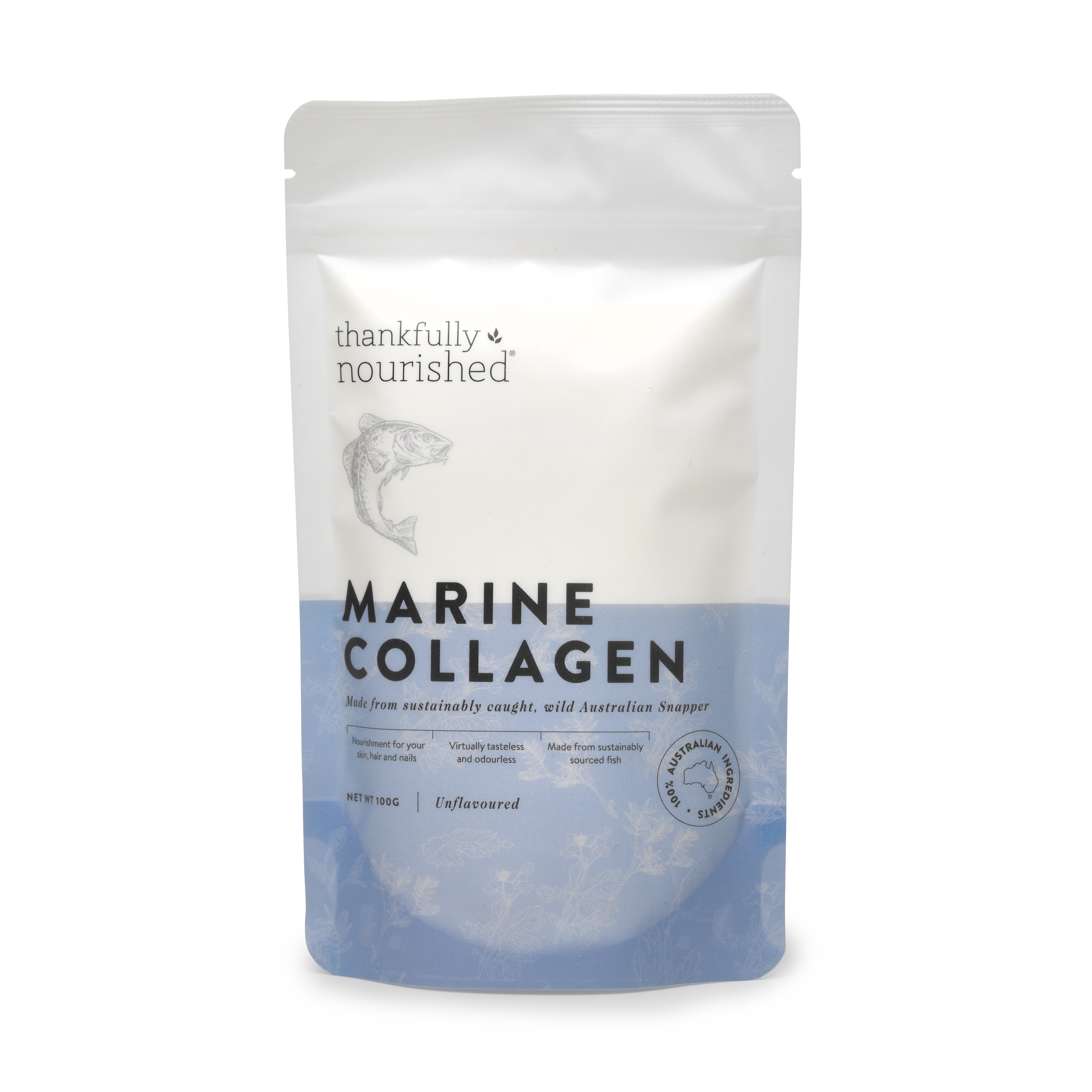 Thankfully Nourished Australian Marine Collagen 100g