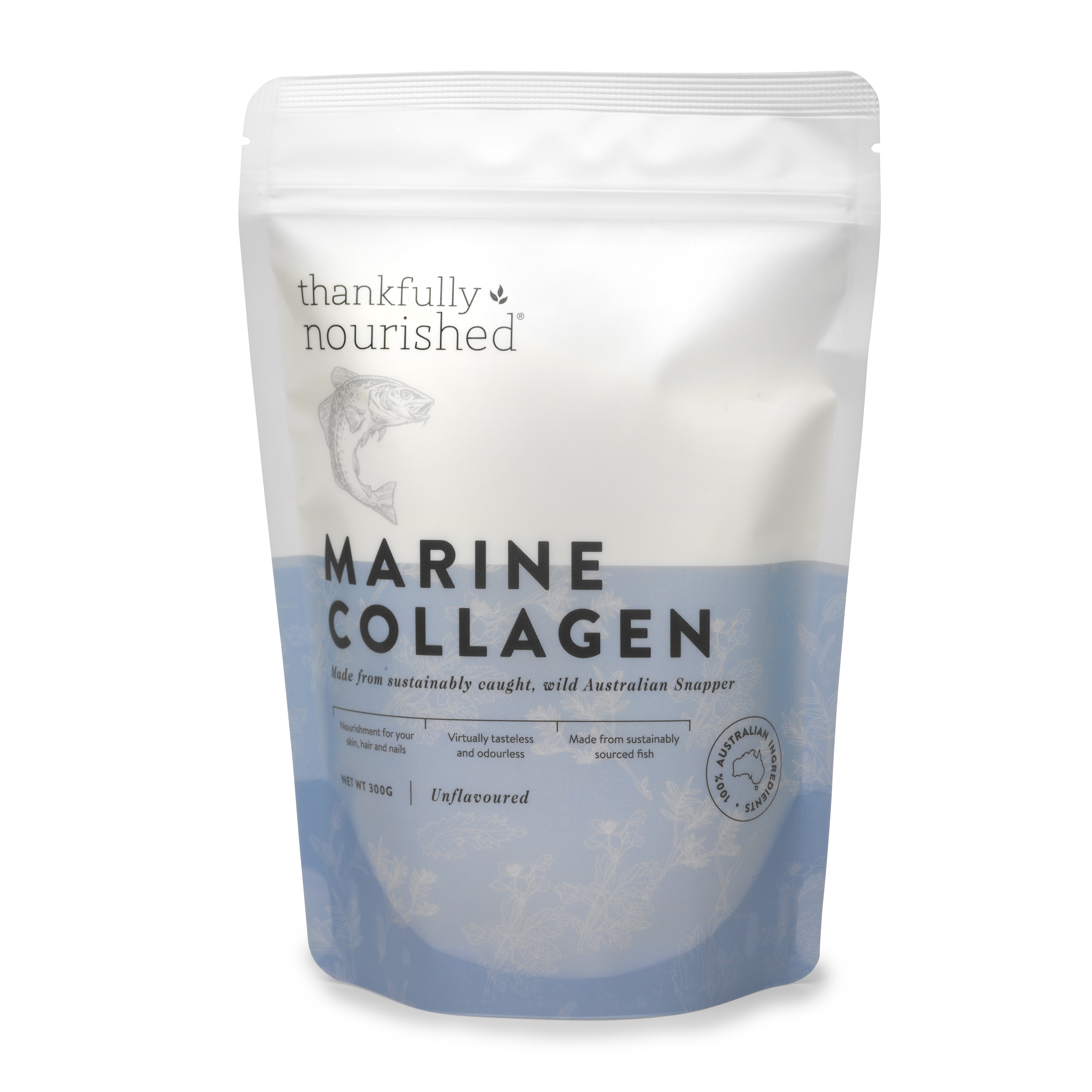 Thankfully Nourished Marine Collagen 300g