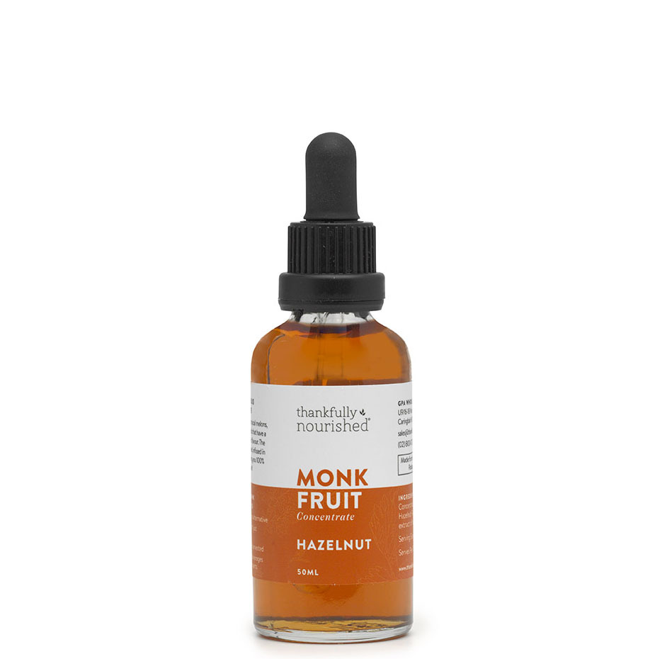 Thankfully Nourished Monk Fruit - Hazelnut 50mls