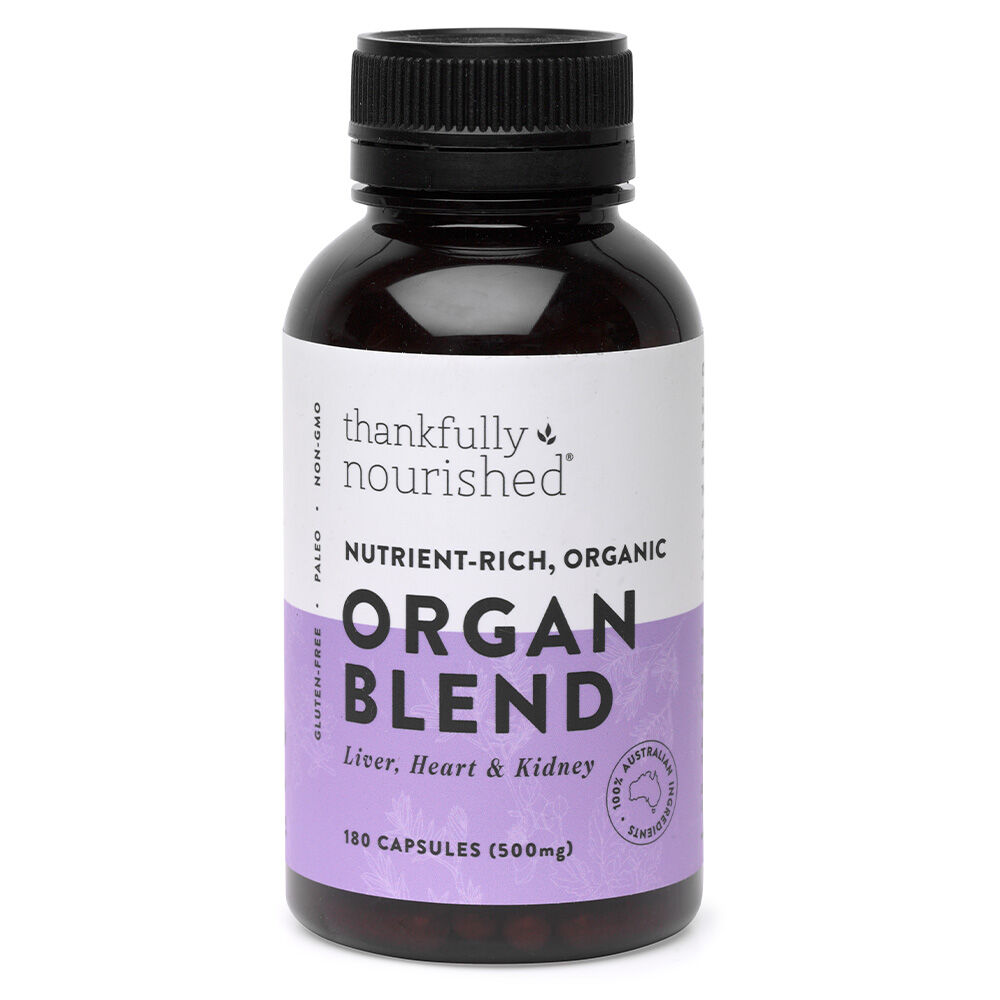 Thankfully Nourished Organic Organ Blend 120 caps