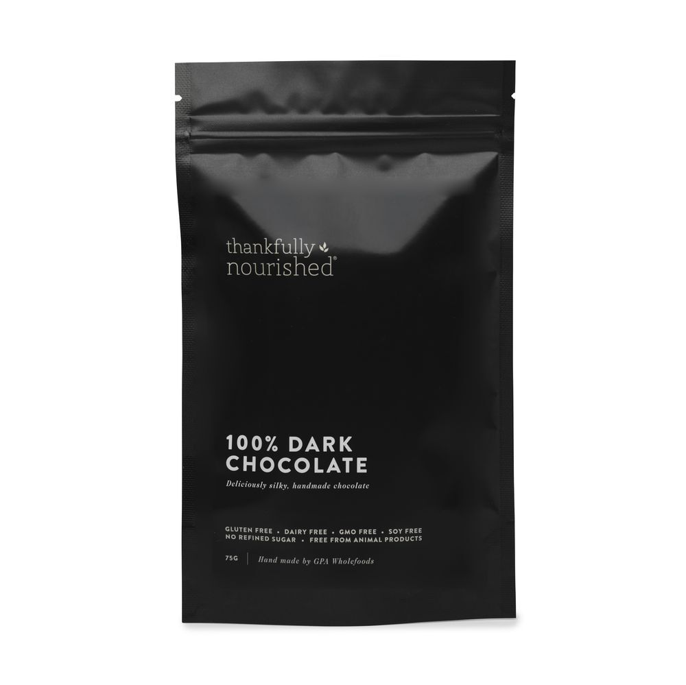 Thankfully Nourished 100% Chocolate 75g